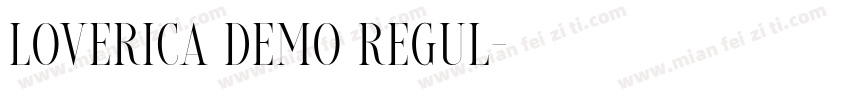 Loverica DEMO Regul字体转换